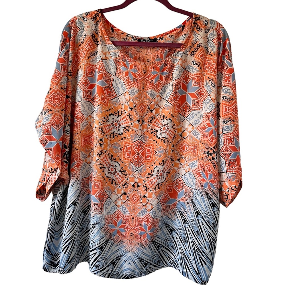 Nue Option Woman top blouse Sz 2X